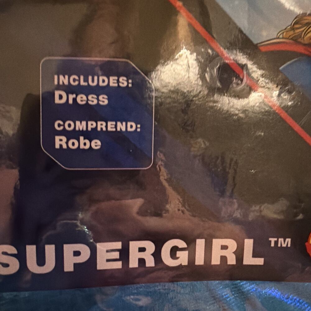 Rubies Classic DC Comic Supergirl Pet Costume DC Comics Dog Cat Super Girl - Picture 6 of 6